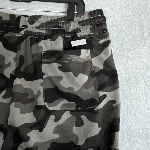 Southpole Men’s Tech Fleece Shorts Sportswear Size Lg Camo Black Grey - Picture 10 of 11